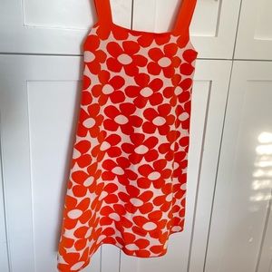 Zara orange and white flower dress